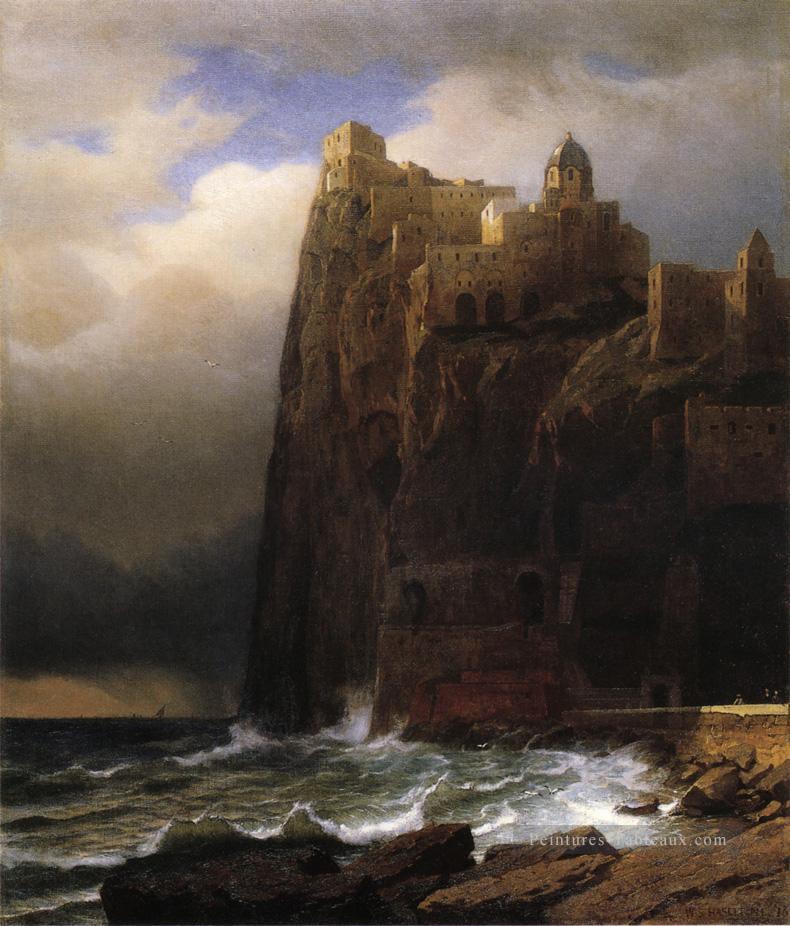 Falaises côtières aka Ischia paysage luminisme William Stanley Haseltine Peintures à l'huile